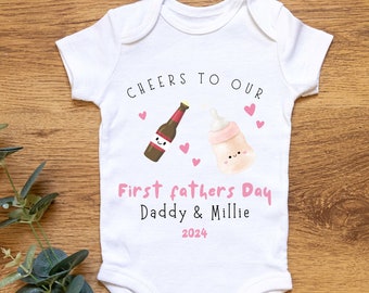 Personalised First Fathers Day Gift, Fathers Day Gift, Baby Gift, Babygrow, Gift For Dad, Gift For Him, Gifts For Kids, Baby Clothes