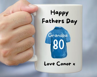 Personalised Gift For Grandad, Fathers Day Gift, Coffee Cup, Gift For Him, Gift For Grandad, Ceramic Mug, Football Gifts, Grandpa Gift