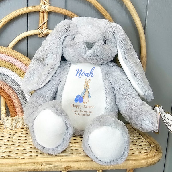 Personalised Easter Bunny, Teddy Bear, Ceramic Ornament, Peter Rabbit, Gifts For Kids, Personalised Gifts, Easter Teddy, Personalized Gifts