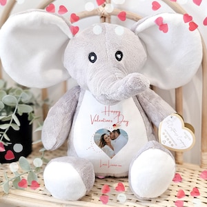 Personalised Anniversary Wishes Gift, Anniversary Soft Toy, Anniversary Gift For Her, Gift for Him, Gift For Boyfriend, Gift for Girlfriend, Elephant