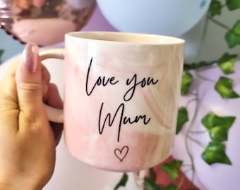 Personalised pink Mug, Gift For Mum, Coffee Mug, Birthday Gifts, Custom Mugs, Personalised Mug, Mug, Personalized Mug, Ceramic Mug