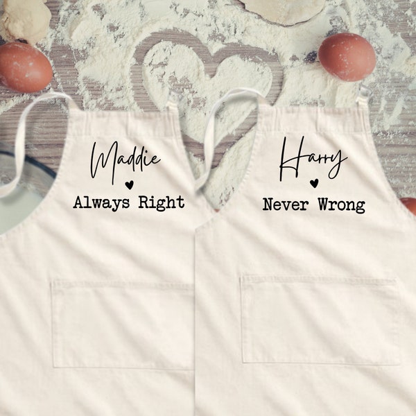 His and Hers Aprons Etsy