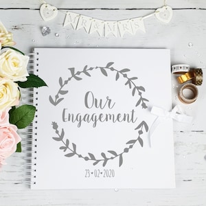 Engagement Gift, Gift for Couples, Engaged Couple Gift, Gift for Him, Couple Gift, Personalised Scrapbook, Wedding Gift, Personalised Gift