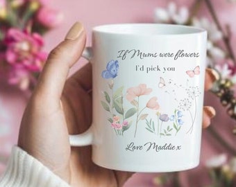 Personalised Mug Mothers Day Gift, Gift For Her, Gift For Mum, Mum Gift, Personalised Gift, Gifts For Her, Mothers Day Mug & Vase for Mum