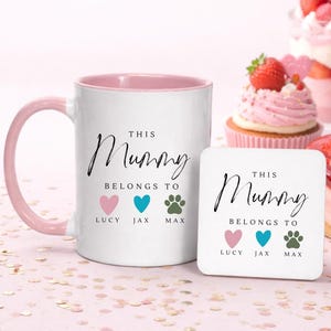 Personalised Mug, Gift for Mum, Birthday Gift, Gift For Her, Coffee Mug, Personalised Gifts, Dog Mum, Custom Gifts image 1