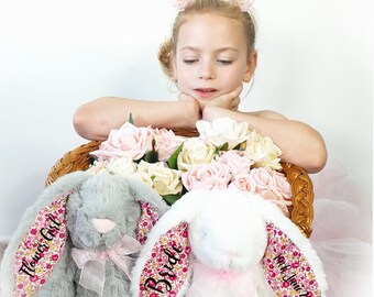 personalised flower girl bunny
