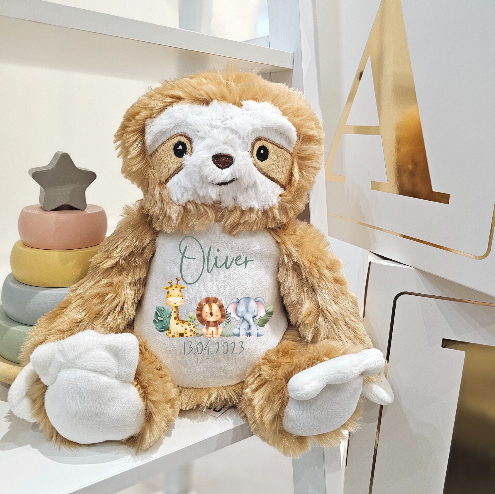 Personalised Soft Toy New Baby Gift Baby Gift Personalised Etsy UK