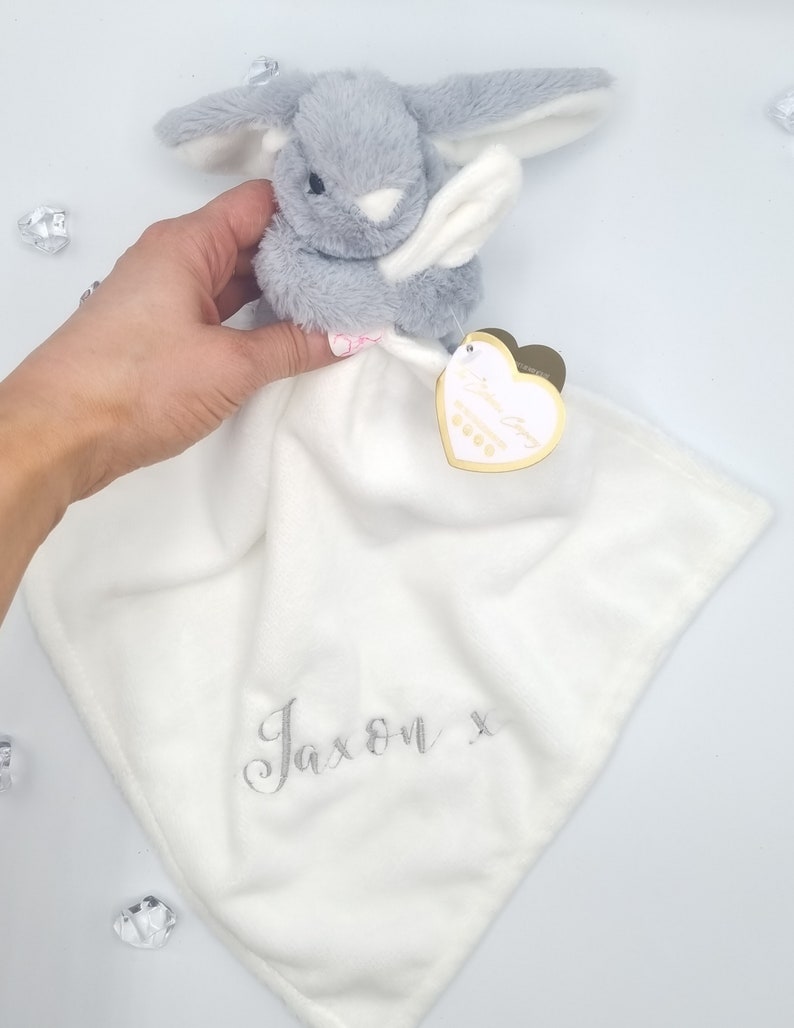 Personalised Custom Baby Girl Comforter, Embroidered Baby Girl Gift, Gift For Baby, Baby Gifts, Gift For Her, Gift For Him image 6