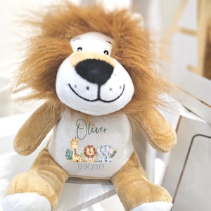 Personalised Soft Toy, New Baby Gift, Baby Gift, Personalised Teddy, Baby Shower Gift, Personalised Gift, Safari Toy, Safari Nursery