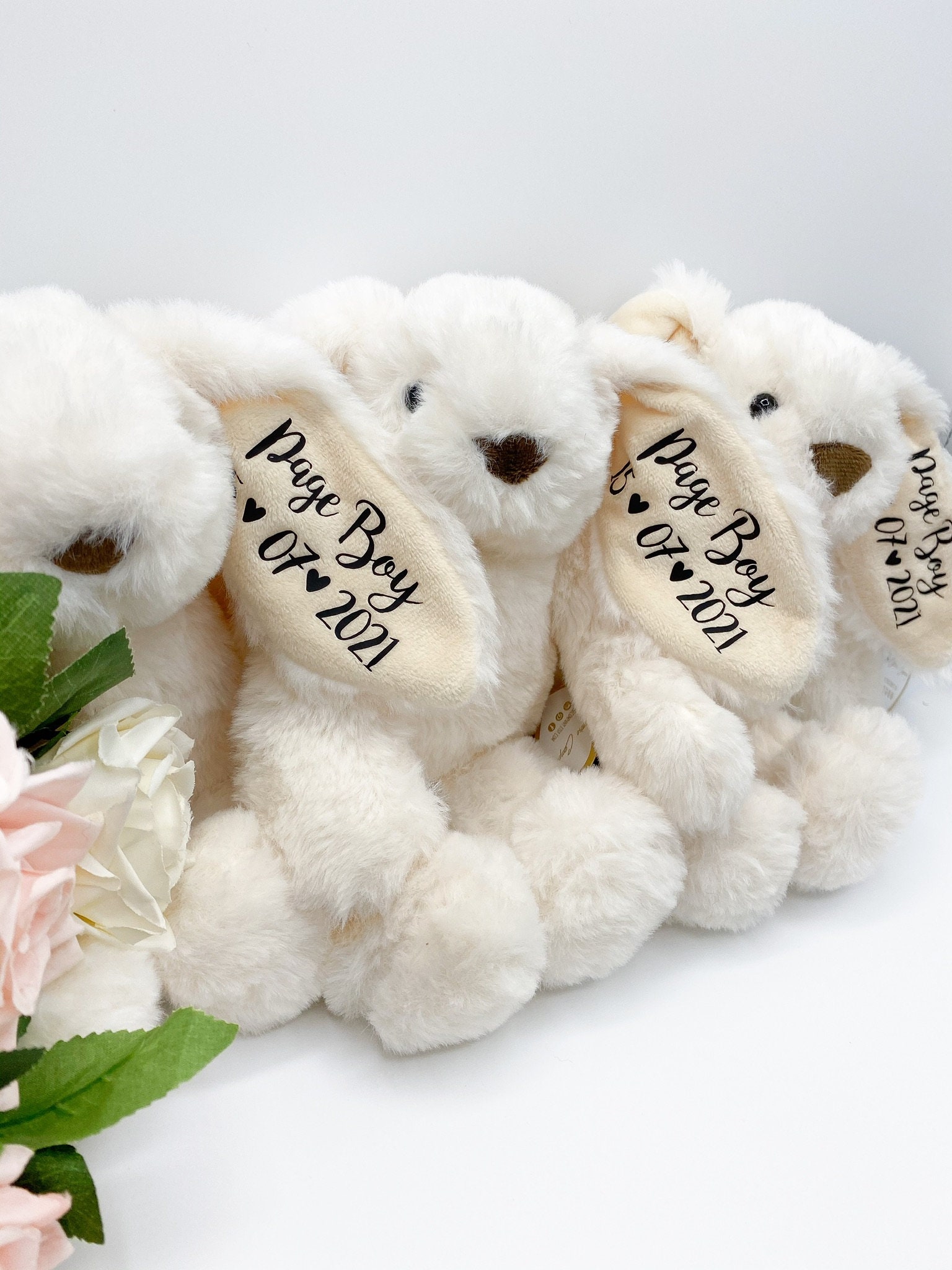 Flower Girl Gift, Flower Girl Proposal, Bridesmaid Proposal, Wedding Favors, Bridesmaid Gift, Personalised Bunny, Personalised Teddy Bear