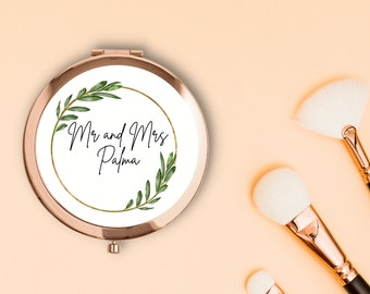 Compact Mirrors, Pocket Mirror, Wedding Favors, Wedding Gifts, Personalised Gift, Personalized Gifts, Bridesmaid Gift