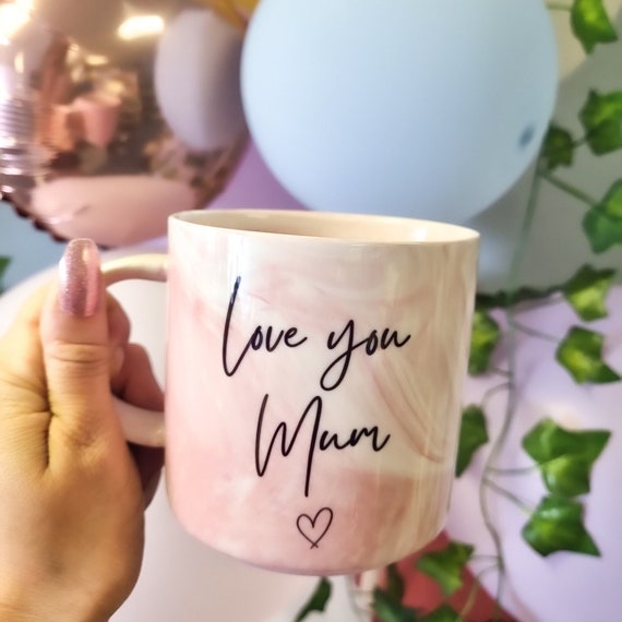 Personalised Pink Mug, Couple Gift, Gift For Her, Gift For Mum, Coffee Mug, Custom Mugs, Personalised Mug, Personalized Mug, Ceramic Mug