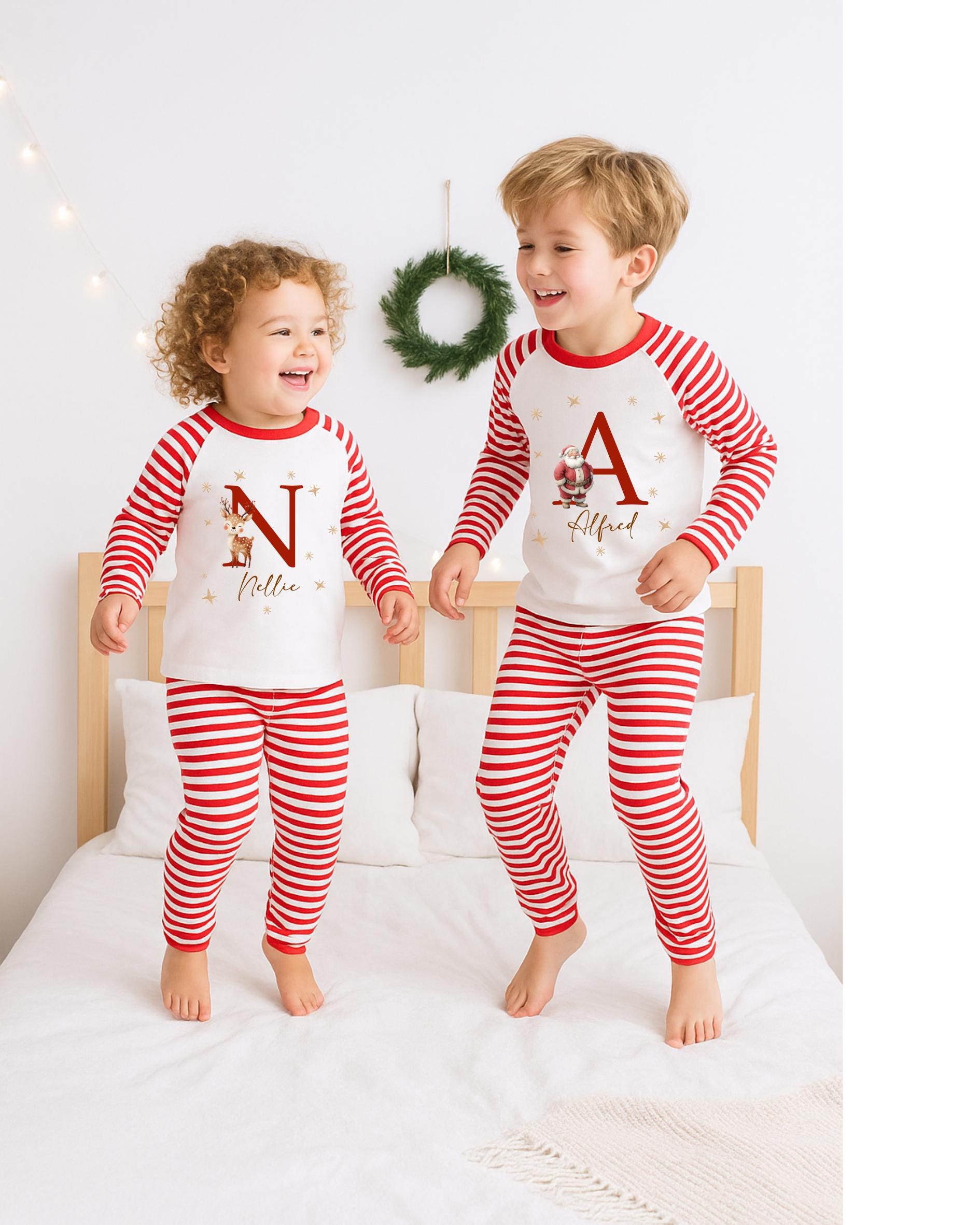 Matching Santa Pyjamas – Family Christmas Pjs – Santa Claus Matching ...