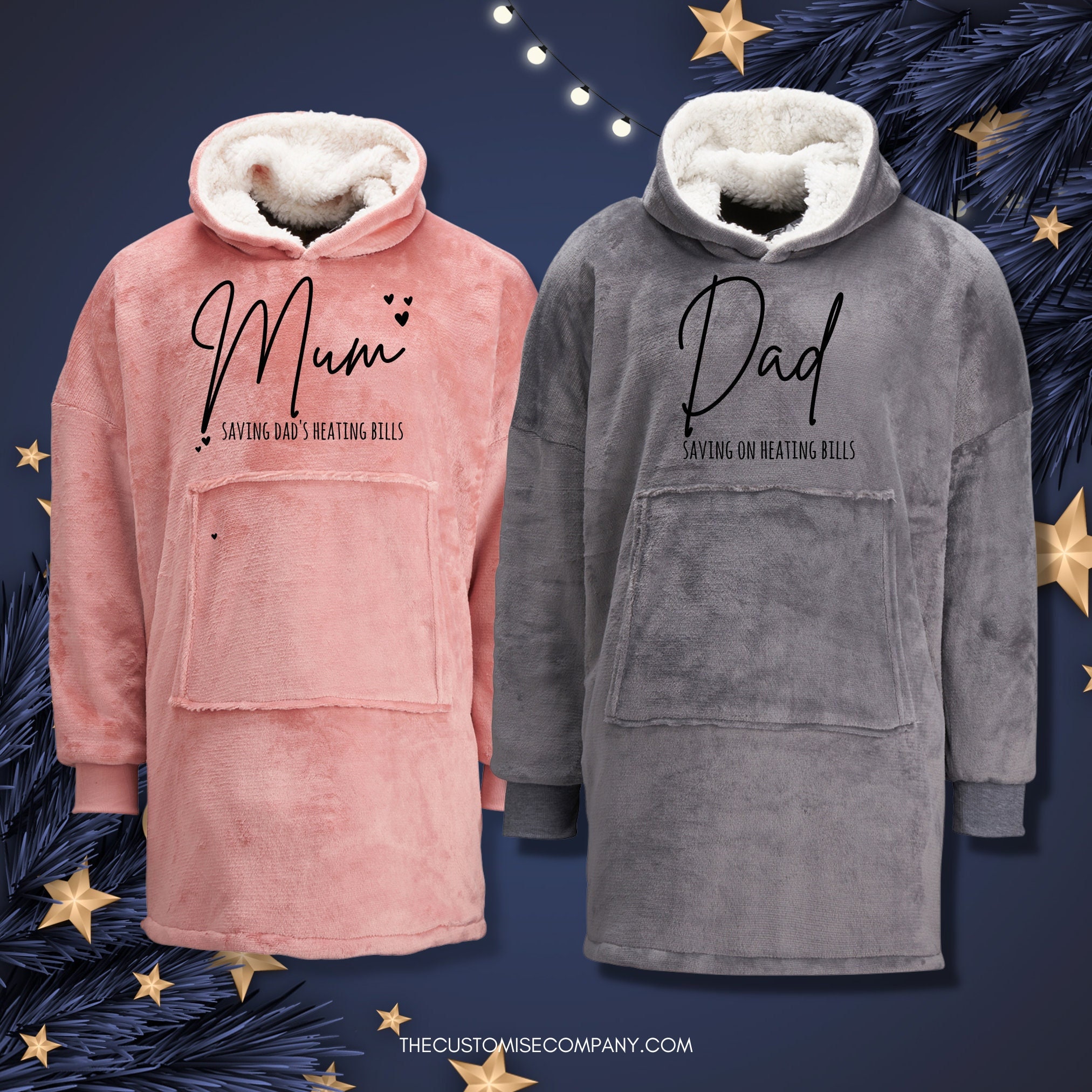 Pink BunnyHug - Blanket Hoodie Oversized and Double-Layered