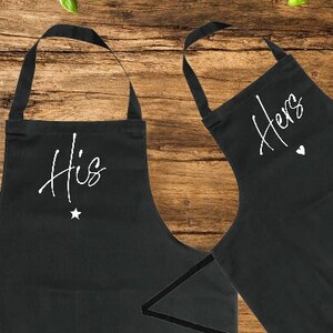 Gift for Couples, Anniversary Apron, His and Her Gifts, Personalised Gift, Personalised Gift Set, Personalised Apron, Mugs, Couple Gift Set, image 5