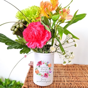Gift for mum Vase, Personalised Flowers Vase,  Gift for mum, Gift for mum, Gift for Mom, Vase, Personalized Gift for Mom