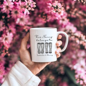 Personalised Mother&#39;s Day Mug, Gift for Mum Mug, Mum Gift, Nanny Gift, Gift For Grandma, Gift For Nana, Ceramic Vase, Gift For Mum, Gift