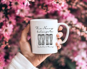 Personalised Mother's Day Mug, Mothers Day Gift Mug, Mum Gift, Nanny Gift, Gift For Grandma, Gift For Nana, Ceramic Vase, Gift For Mum, Gift