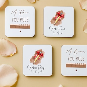 Personalised Teacher Gifts, Coasters, Gifts For Her, Gifts For Him, Teacher Appreciate Gifts, Thank You Gifts, Personalised Mugs, Coaster