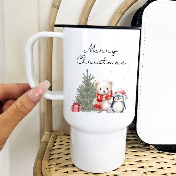 Personalised Christmas Travel Mug, Secret Santa Gift ,travel Cup