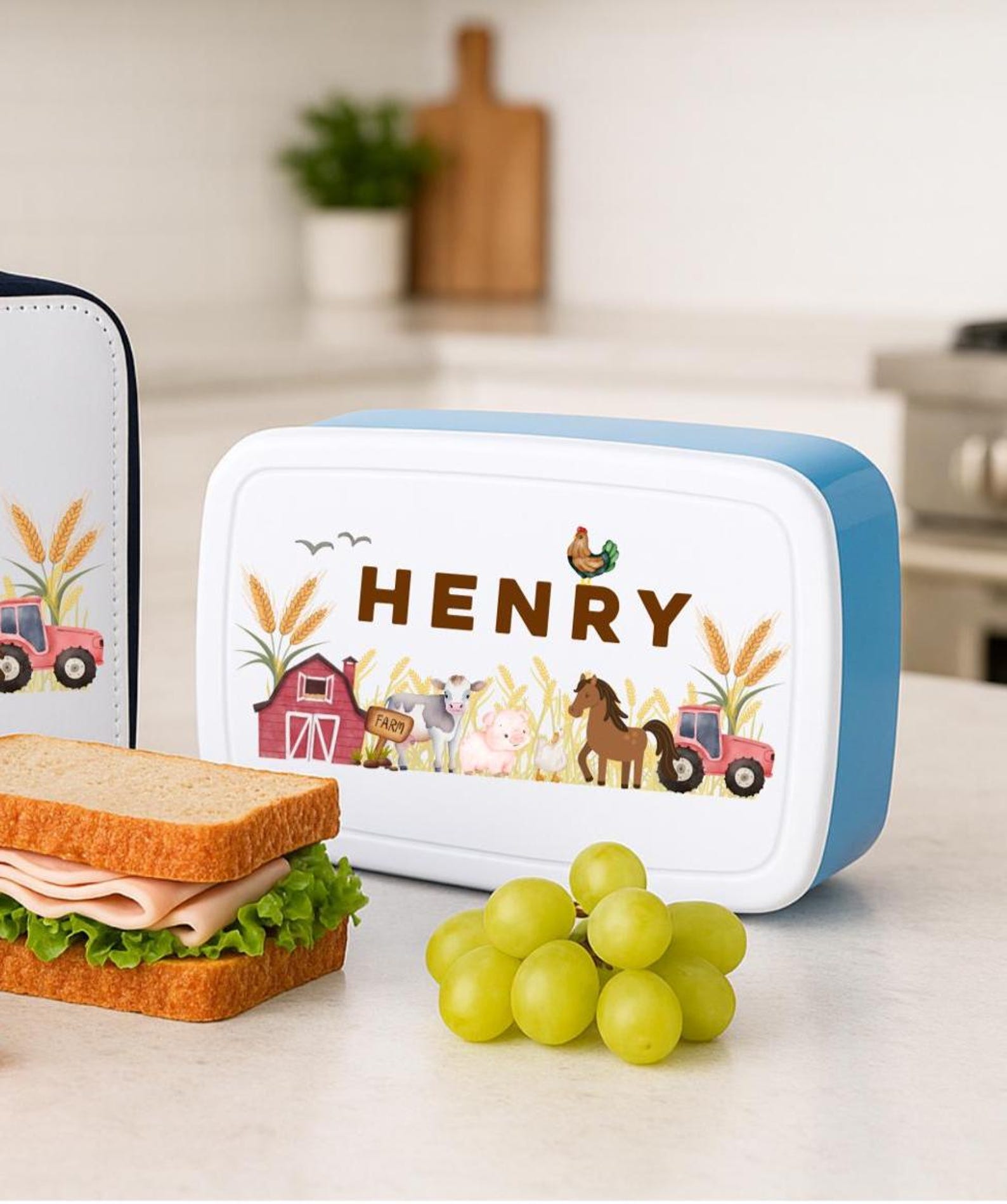 Personalised Boys Lunch Box – Custom Back to School Snack Box | Cool ...