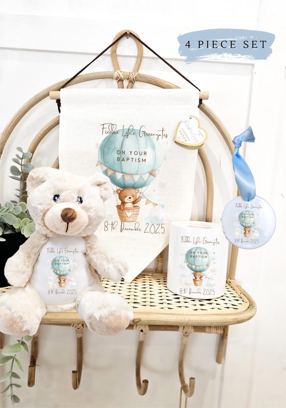 Personalised Christening Gift for Him, Baptism Gift, Christening