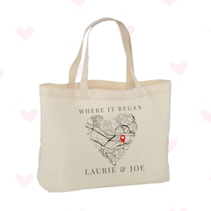 Personalisierte Einkaufstasche, Hochzeitsgeschenke, Geschenk für sie, Geschenk für ihn, benutzerdefinierte Karte, Jahrestagsgeschenke, personalisierte Tasche, Einkaufstasche, personalisiert
