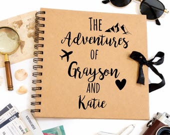 Personalised Scrapbook, Anniversary Gifts, Travel Gifts, Photo Album, Gift for Couples, Couple Gifts, Birthday Gift