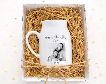 Jarrón personalizado, regalos para el Día de la Madre, regalo para ella, regalo para mamá, regalos con foto, jarrón de cerámica, regalos personalizados, regalos personalizados, regalos para mamá