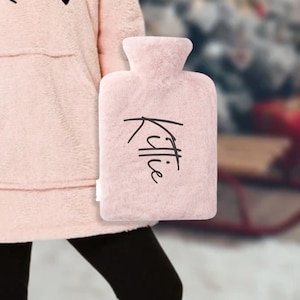 Bolsa de agua caliente personalizada, bolsa de agua caliente, regalo para niños, regalos para niños, funda para bolsa de agua caliente, regalos personalizados, regalo para ella