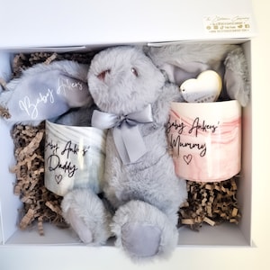 Geschenk für neue Eltern, Babypartygeschenke, Geschenk für neue Eltern, personalisierte Geschenke, personalisierte Tassen, Geschenkset, Geschenk für neue Eltern, neue Mutter Geschenk
