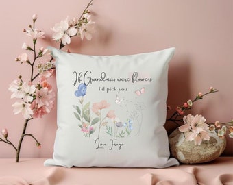 Personalised Cushion For Nanny, Mothers Day Gift, Gift For Nanny, Nanna Gift, Gift For Her, Mother Day Gift, Nanny Gift Cushion Mug And Vase