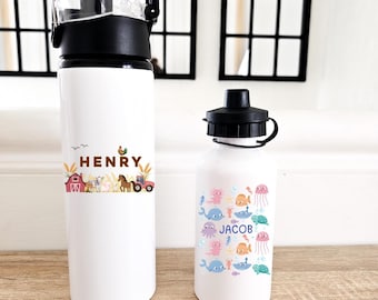 Personalised Water Bottle, Back To School, Kids Water Bottle, Water Bottle With Name, Gifts For Kids, Personalized Bottle, School Supplies