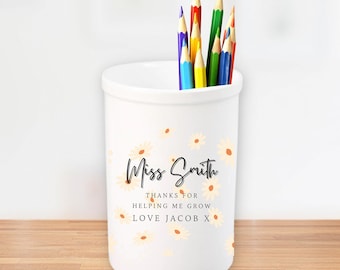 Personalised Teacher Gift, Teacher Appreciation End of Term Gift, Thank You Teacher Vase, Teaching Assistant,Nursery Worker,Thank You Gift