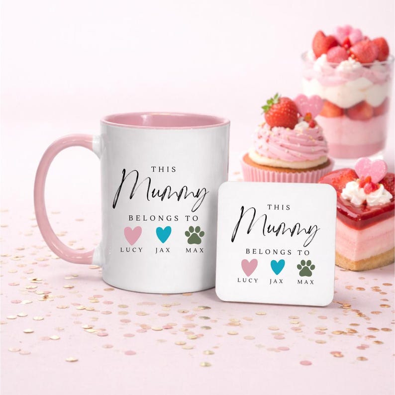 Personalised Mug, Gift for Mum, Birthday Gift, Gift For Her, Coffee Mug, Personalised Gifts, Dog Mum, Custom Gifts image 1