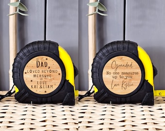 Gepersonaliseerde 5M meetlint, vaderdagcadeaus, cadeau voor papa, doe-het-zelf, gepersonaliseerd cadeau, papa geschenken, unieke geschenken, cadeau voor hem, opa cadeau