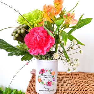 Personalised Vase, Personalised gifts for Mum, Gift for mum, Personalised Jug, gift for Mom, Gifts for Mum, Gifts for Her