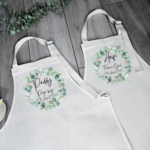 Personalised Apron, Page Boy Gift, Flower Girl Gift, Wedding Gift, Wedding Apron, Gifts For Kids, Wedding Favours, Gift For Her,Gift For Him