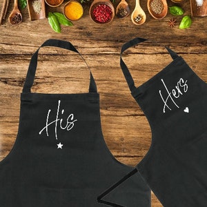 Gift for Couples, Anniversary Apron, His and Her Gifts, Personalised Gift, Personalised Gift Set, Personalised Apron, Mugs, Couple Gift Set, image 7