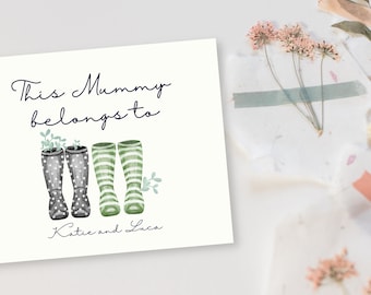 Gift For Mum, Mum Print, Wellie Mothers Day gift, Wellie Print, Grandma Gift, Personalised Gift for Mom, Gift for her, Personalized Print