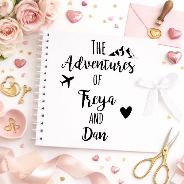 Personalised Travel Gifts, Custom Scrapbook, Family Gifts, Photo Album, Wedding Gift, Personalised Gifts, Couple Gifts