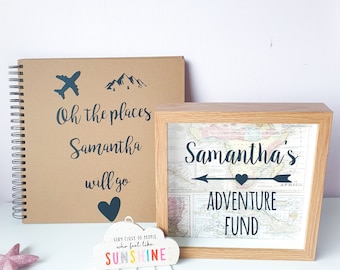 Gift for couples, Personalised Couples Gifts, couple Gifts, Adventure savings bank, Travel frame, Couples gift, Couples keepsakes