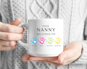Mothers Day Gift, Gift For Nanny, Grandma Gift, Personalised Mug, Gifts For Nanna, Grandparents Gift, Personalised Gift For Her,Personalized