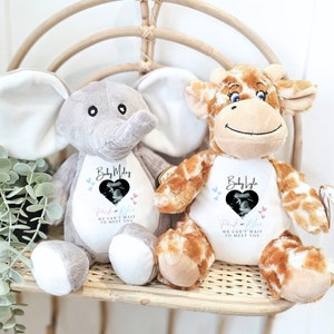 Personalised Gender Reveal Teddy Bear – Customizable Plush Toy for the Perfect Baby Announcement Gift, Baby Gift, Soft Toy, Baby Gifts