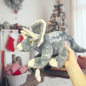 Regali per paggetti, peluche personalizzato, regalo per bambini, regalo a tema dinosauro, regalo di Natale, regalo personalizzato, regalo per bambini, regalo per lui
