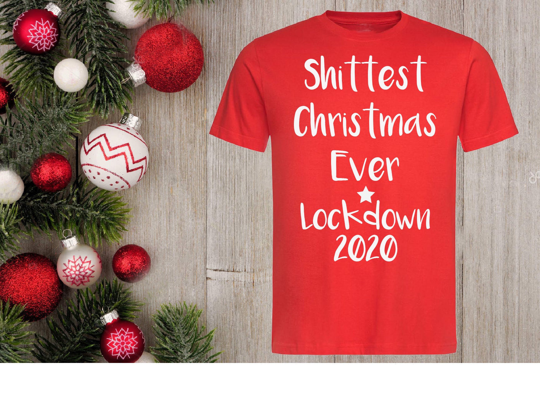 Image of Lockdown Christmas Gift, Quarantine Gift For Him, Birthday Her, Tshirt , Birthday T-Shirt