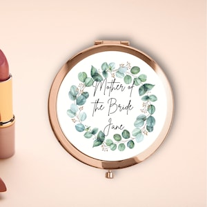 Mother of the Bride Present, Compact Mirrors, Pocket Mirror, Mother of the Bride, Personalised Gift, Gifts for Mum, MOTB Gift