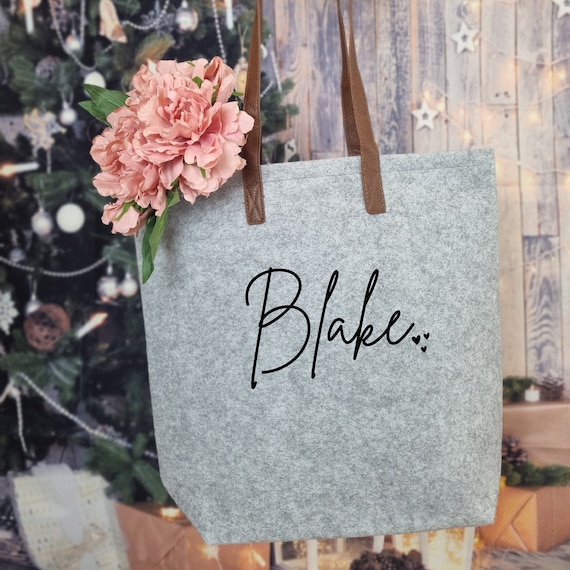Bolso personalizado, regalo para ella, regalo para niñera, bolso gris,  bolsos para mujer, regalos personalizados, bolso ecológico -  México