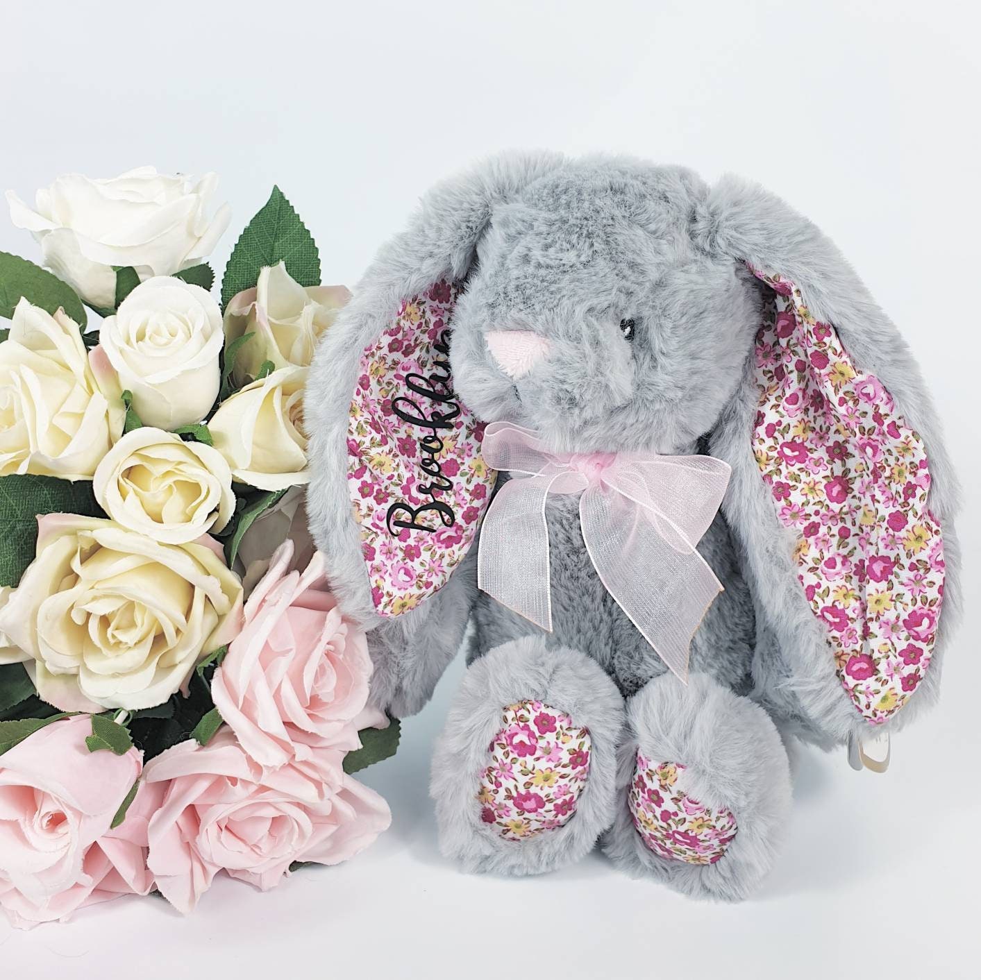 Flower Girl Gift, Flower Girl Proposal, Bridesmaid Proposal, Wedding Favors, Bridesmaid Gift, Personalised Bunny, Personalised Teddy Bear