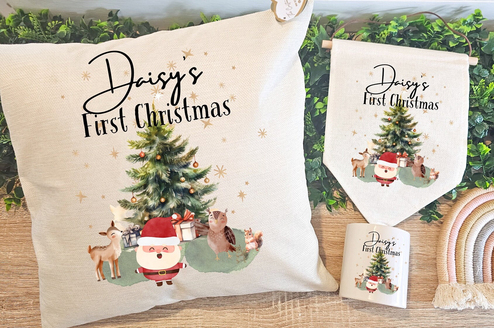 Personalised christmas cushion covers hotsell